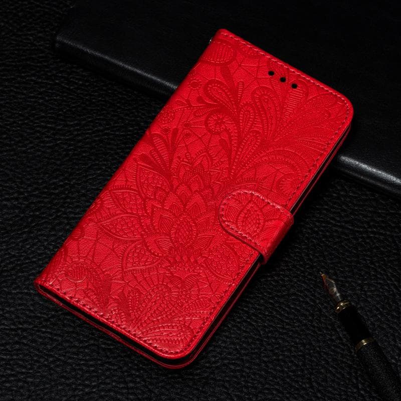 Flip Leather Wallet Case For Samsung Galaxy A35 A53 A14 A16 A34 A54 A05 A15 A25 A55 A33 S21 S23 S24 FE S22 S20 Ultra Plus A30S A51 A32 A52 M32 A12 A50 Samsung Galaxy M01 red