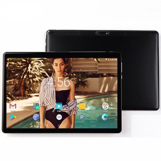 Tablet PC 10.1 Inch Android 12 Octa Core 8GB/64GB Tablet 4G LTE Phone Call GPS 1280*800 IPS with Cover Case Add Case black