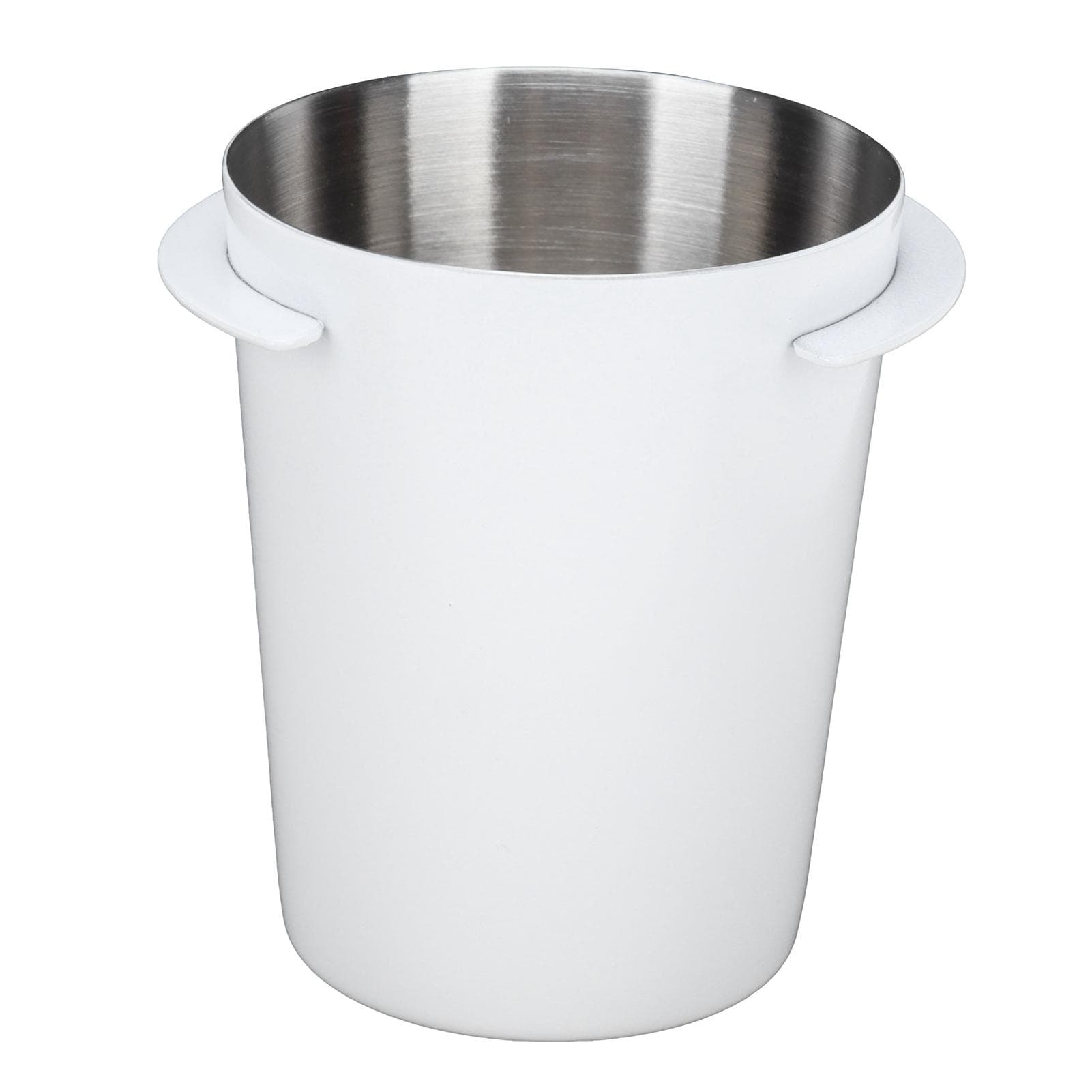 58mm Coffee Dosing Cup Stainless Steel Coffee Machine Handle Dosing Tool AccessoryWhite