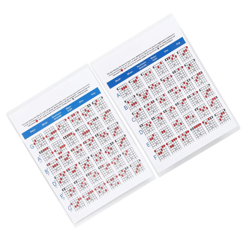 6String Guitar Chords Poster Colorful Art Paper Musical Instrument Accessories S