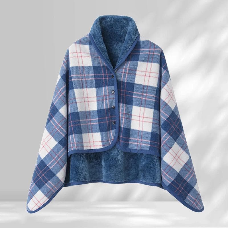 Versatile Shawl Blanket: A-Type Warm Double-Layer, Thick Office Nap Cover 80x135 cm