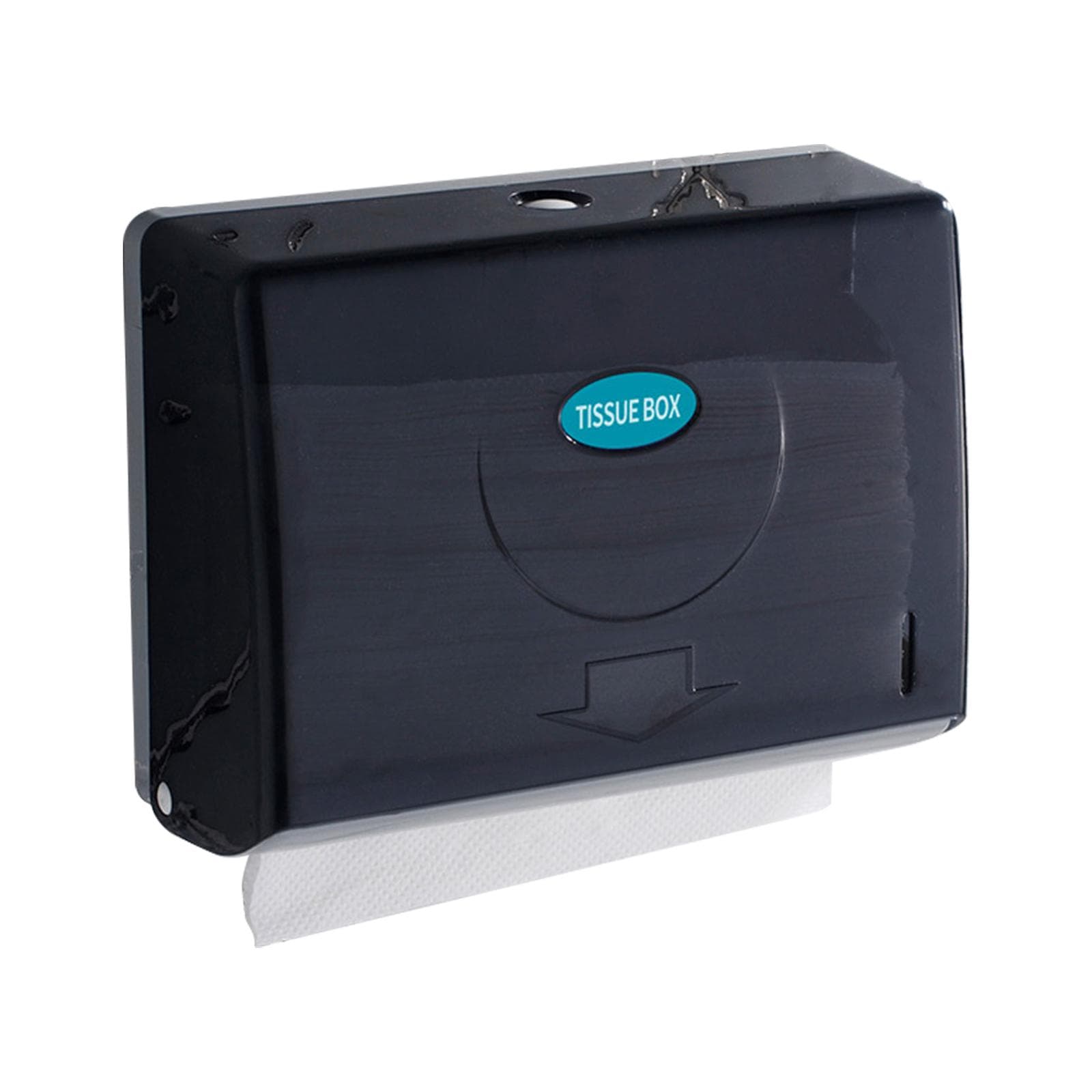 Paper Towel Dispenser Drilling & Nail-Free Paper Towel Holder Dispenser Multifold Toilet Tissue black