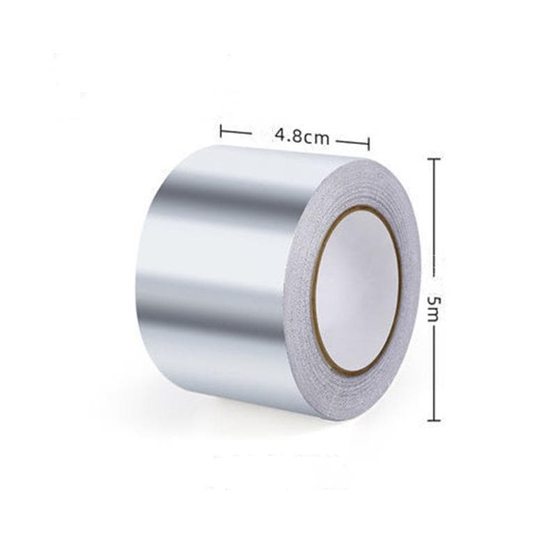 Sink Waterproof Sticker Countertop Anti-Mold Tape Heat Insulation Aluminum Foil Kitchen Bathroom Accessories 4.8cm*5m silver