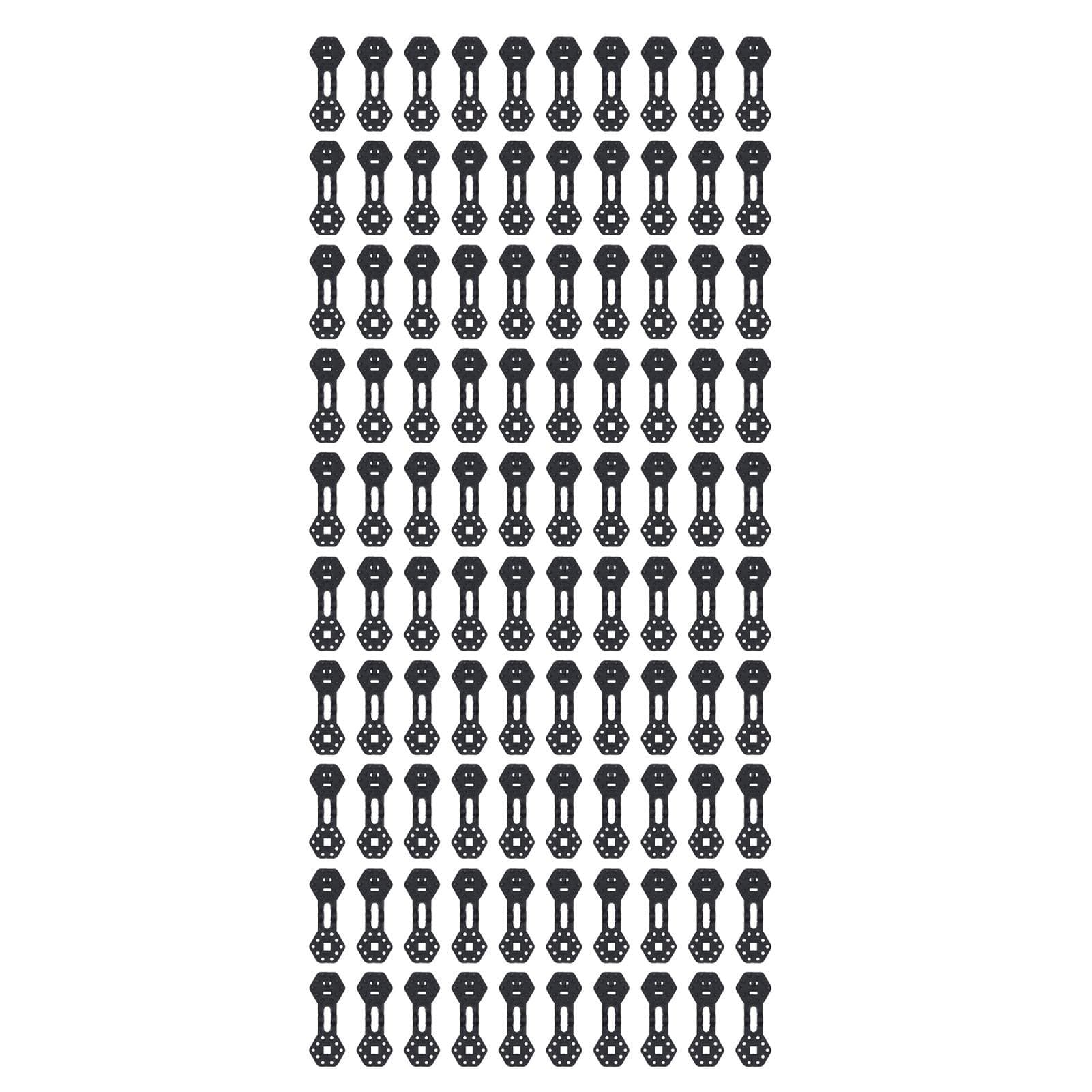 100PCS Shade Cloth Plastic Clips Heavy Duty Lock Grip Hexagonal Sunshade Net Fixing Clip for Bird