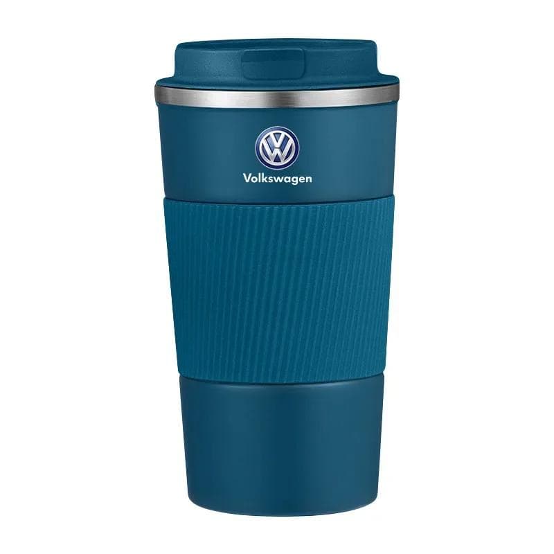 VW GTI GOLF 2026 Hot For VW VOLKSWAGEN Car Vacuum Flasks Coffee Cup Travel Portable Insulated Bottles For Volkswagen VW Passat P brown