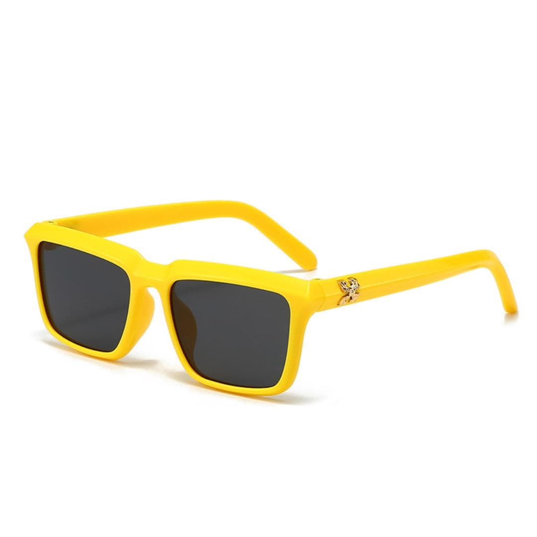Trendy square fashion mirror sunglasses for men and women UV protection street style driving eyewear