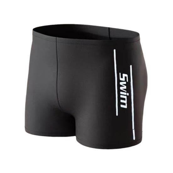 Men's Elastic Swim Trunks Quick-Dry Anti-Embarrassment Beach Shorts U-Shaped Crotch Drawstring Waist Boxer Shorts for Water Sports Surfing XL white