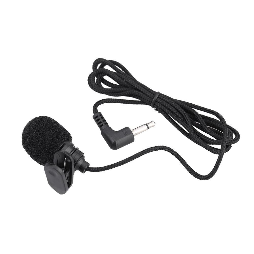 Mini Portable Clip-on Lapel Condenser Microphone Mic Hands-free 3.5mm TS Plug for Computer PC Portable Voice Amplifier Speaker black