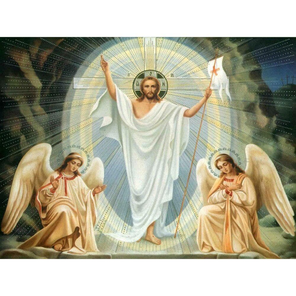 Full Round Diamond Painting Embroidery Religion Picture Rhinestone Religion Orthodox Christianity 20X30CM