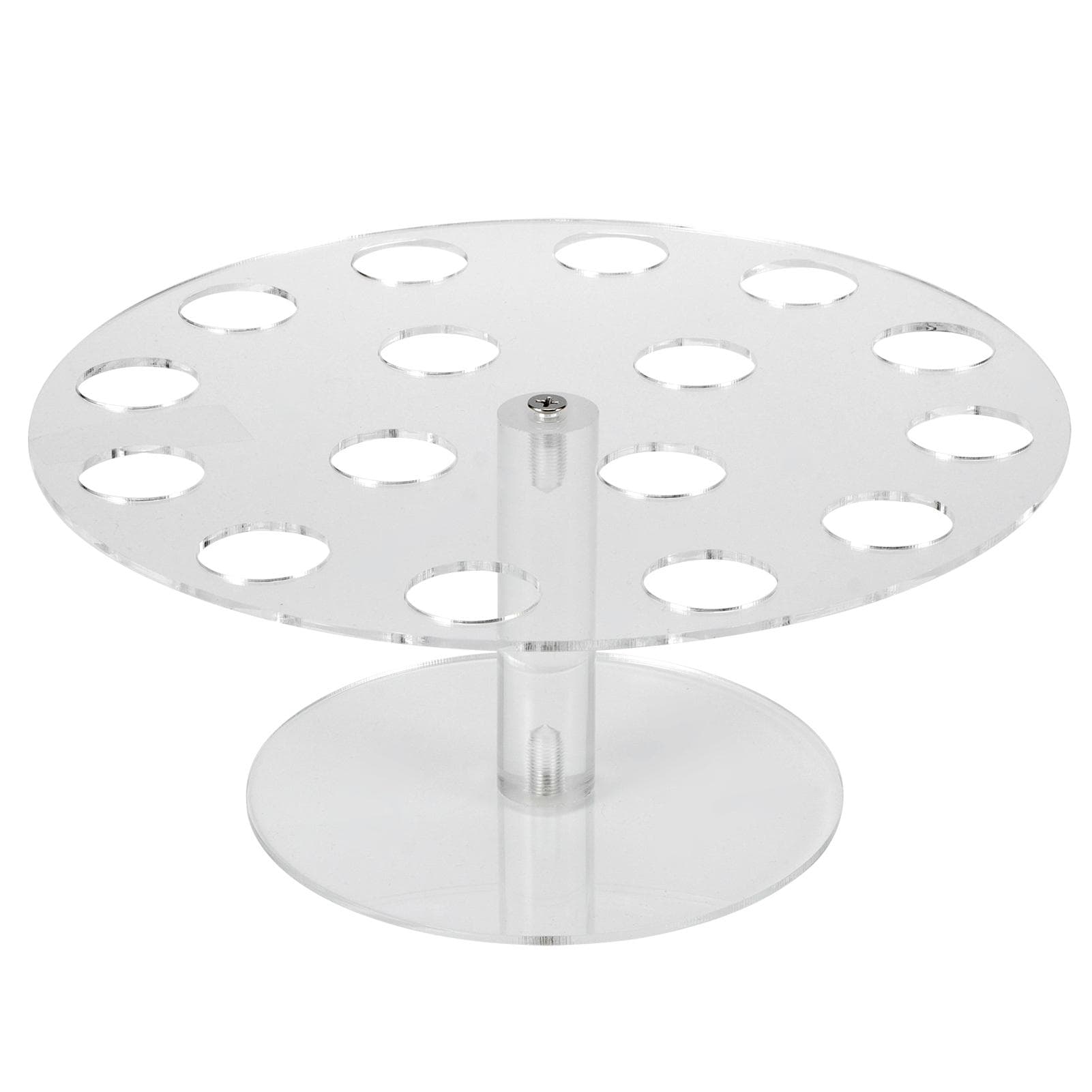 16 Holes Clear Acrylic Ice Cream Rack Cone Holder Display Stand for Home Kitchen Party Supplies