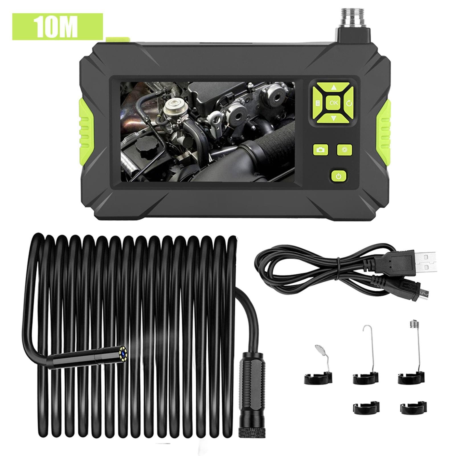 4.3in P30 1080P HD Pipe Inspection Endoscope Camera IP67 Waterproof Industrial Borescope10m/32.8ft