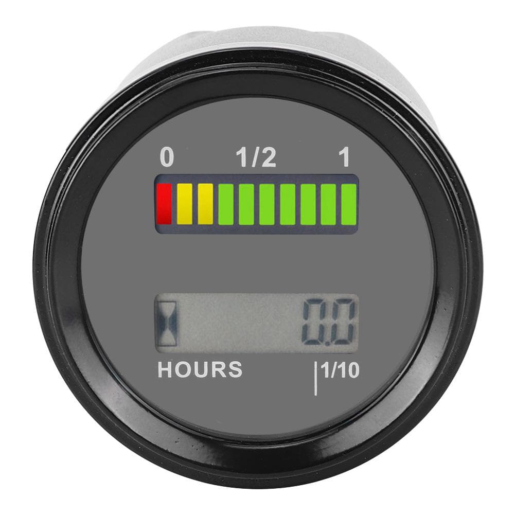 DC1248V LCD LED Digital Battery Indicator Engine Hour Meter for Golf Cart Forklift