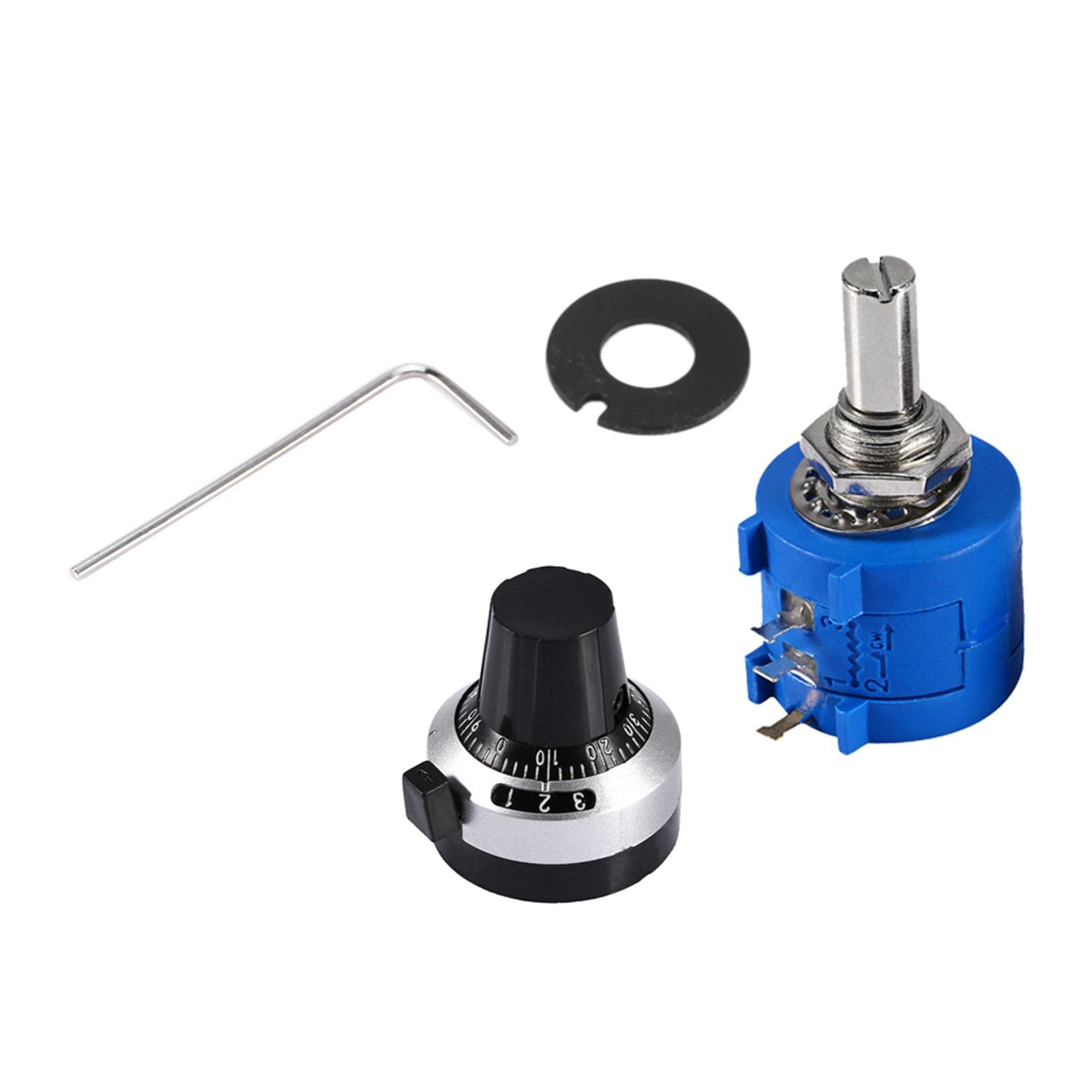 10K Ohm 3590S2103L Rotary Wirewound Precision Potentiometer Pot 10 Turns Knob