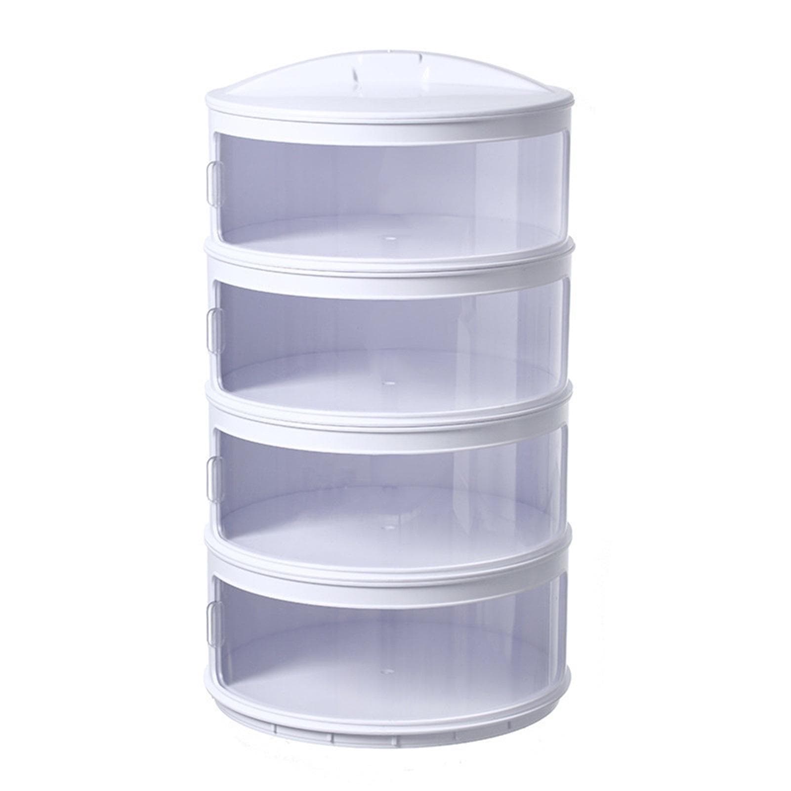 Insulated Food Cover Multilayer Heat Preservation Warm Intimate Effective Isolation Stackable Dish 4 Layers Size: 26x26x54cm / 10.24x10.24x21.26in