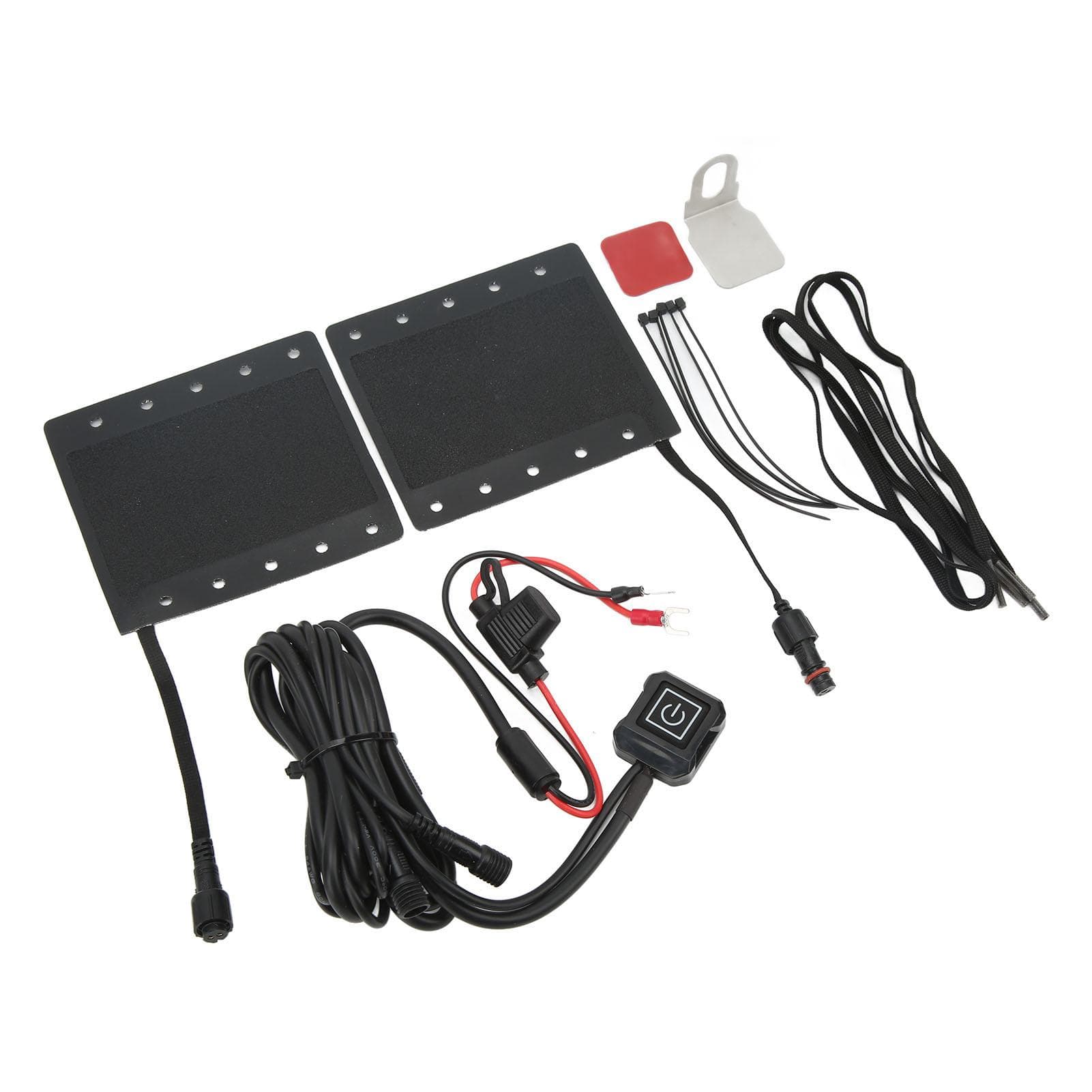 1 Pair Motorcycle Electric Heating Handle Sleeve Waterproof SAE 5 Levels Heated Grip Cover 12V