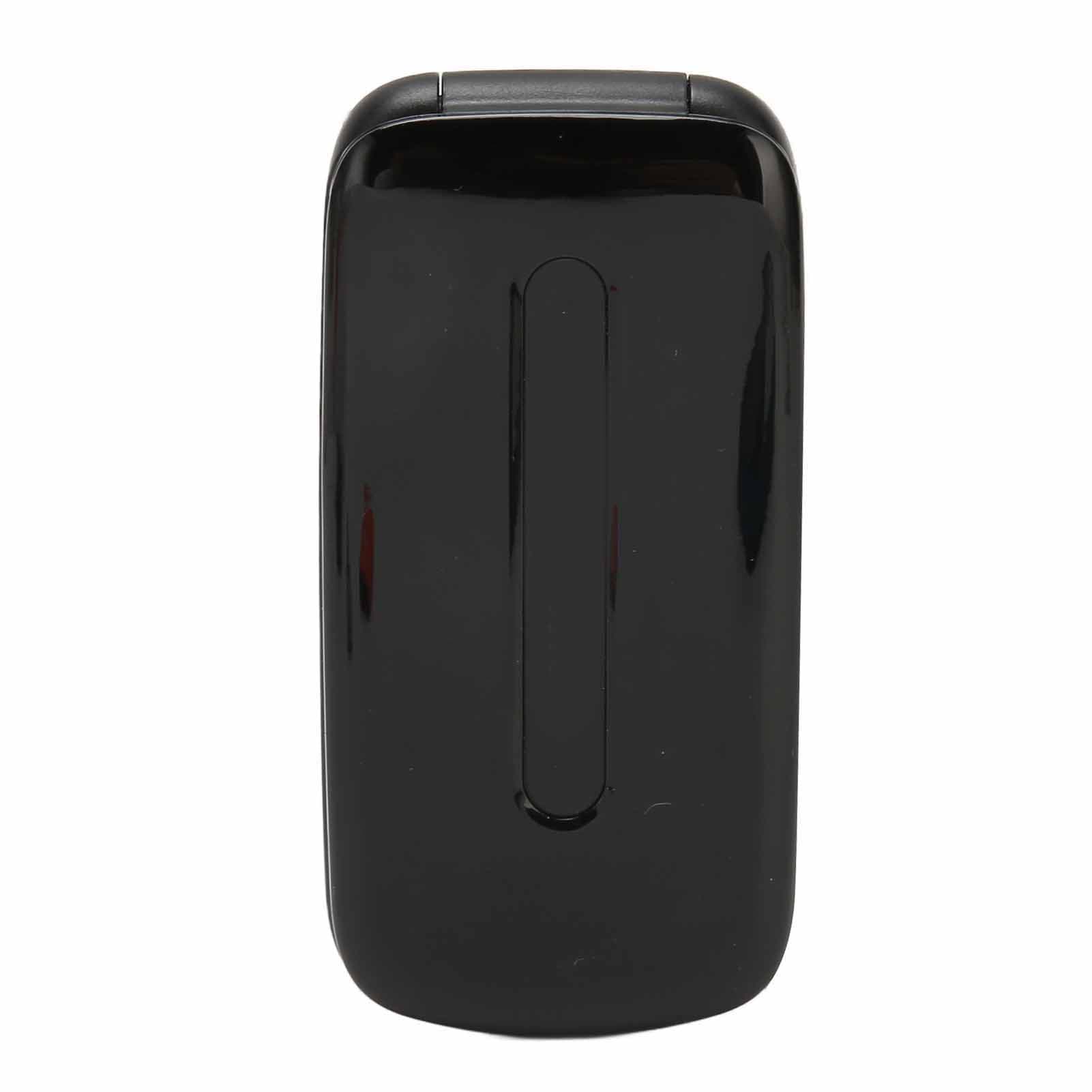 2G Flip Phone Dual SIM 1200mAh Dual SIM Flip Phone 1.77in Color Display Screen Cell Phone 100‑240V UK Plug black