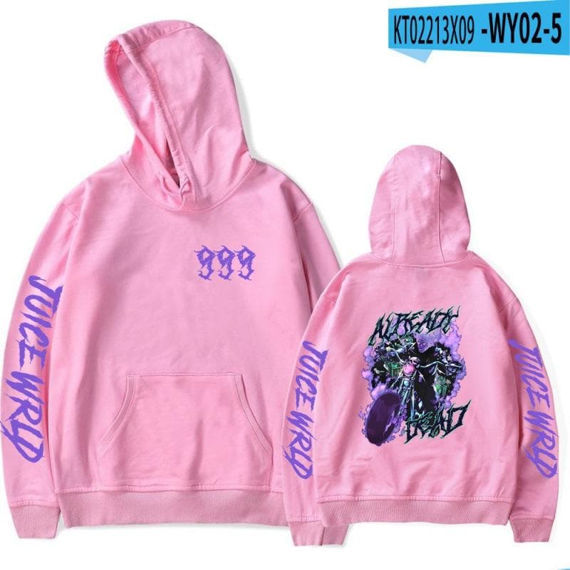 Black Hoodies Juice WRLD Men Women Sweatshirts XS
