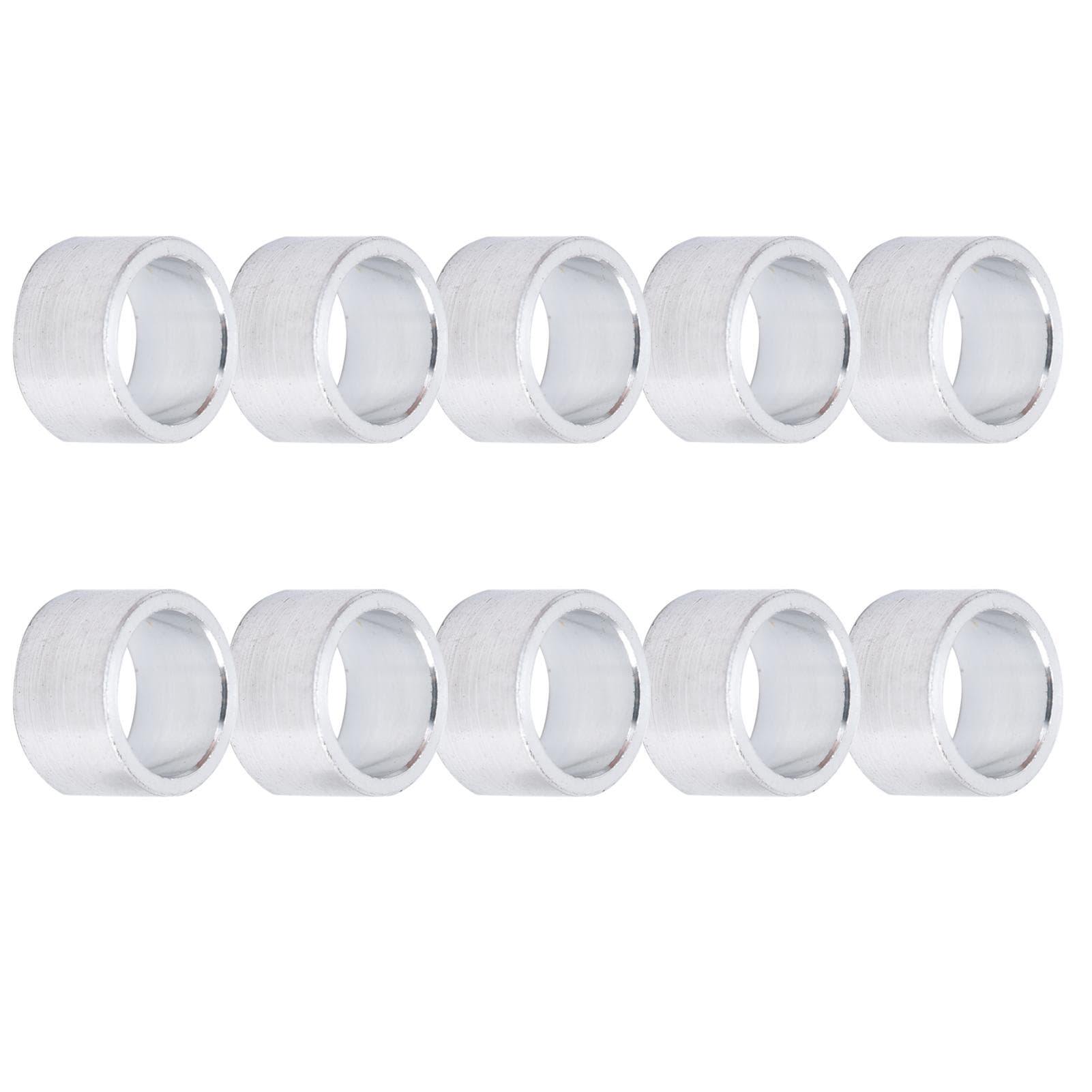 10Pcs Aluminum Alloy Spacer Round Unthreaded Standoff Support Fittings Outer Diameter 10mm6mm
