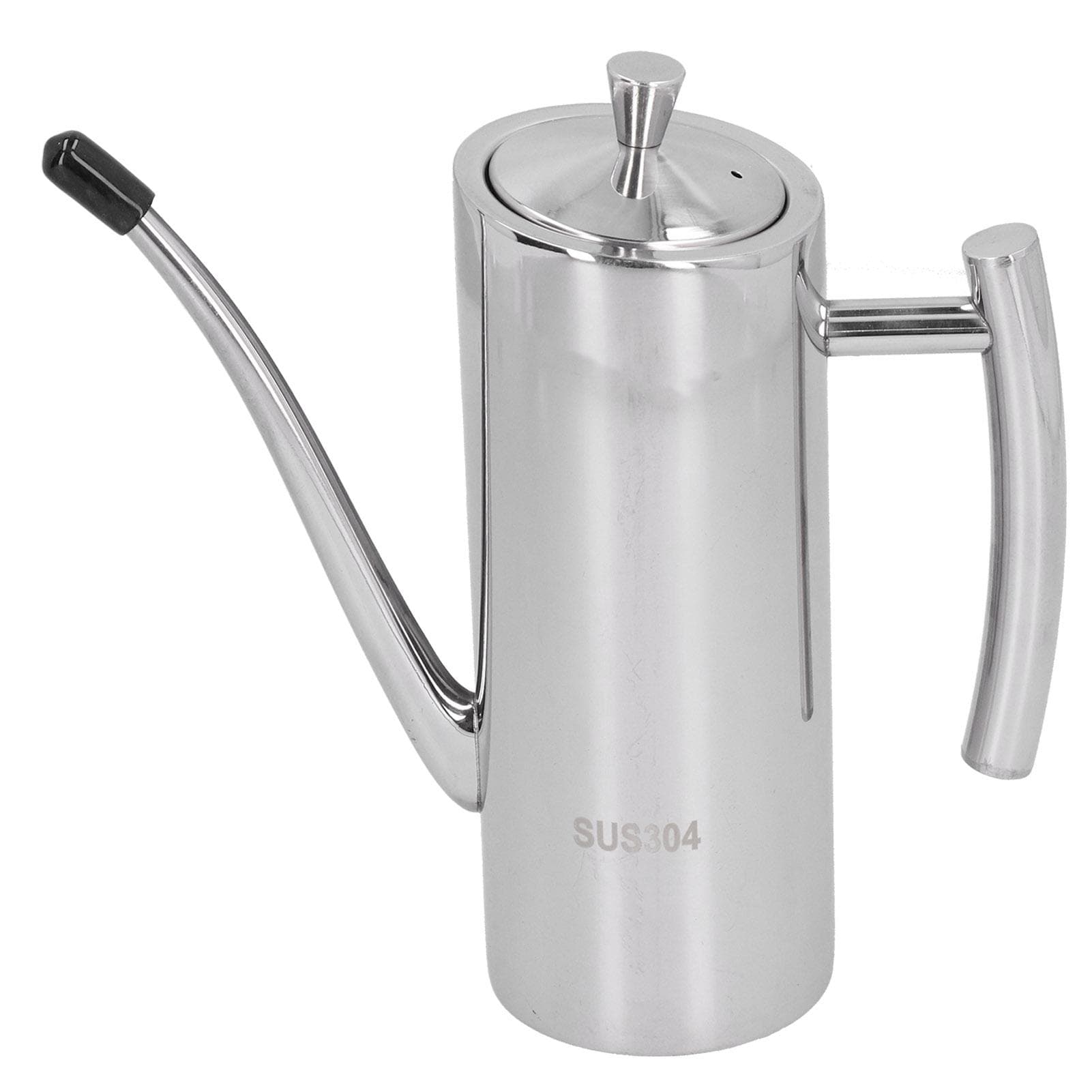 304 Stainless Steel Oil Pot Non Drip Leakproof Oil Can Dispenser Bottle for Kitchen Use(700ml )