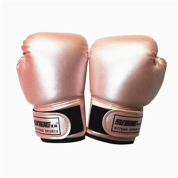 2-8 Years Kids Boxing Gloves For Fun Muay Thai Fight Sanda Martial Arts Bag Punching Training Mitts Gear 02 rose gold