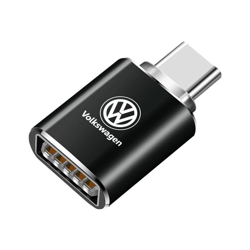2026 Hot For Volkswagen VW Car Type-C To USB 3.0 Interface Converter Charging Adapter For VW GTI Atlas Jetta Touareg Variant Gol