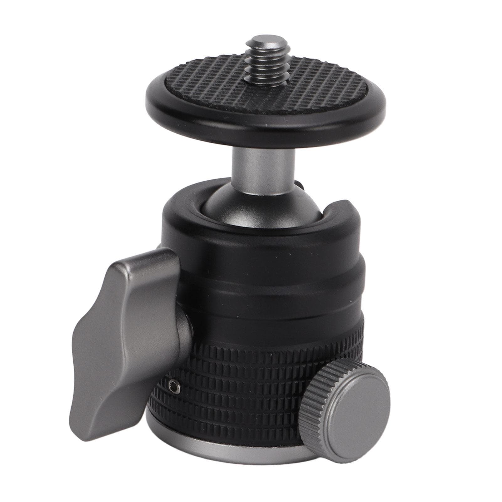 Mini Ball Head Universal Camera Tripod Mount Adapter 360 Degree Rotatable Aluminum for SLR