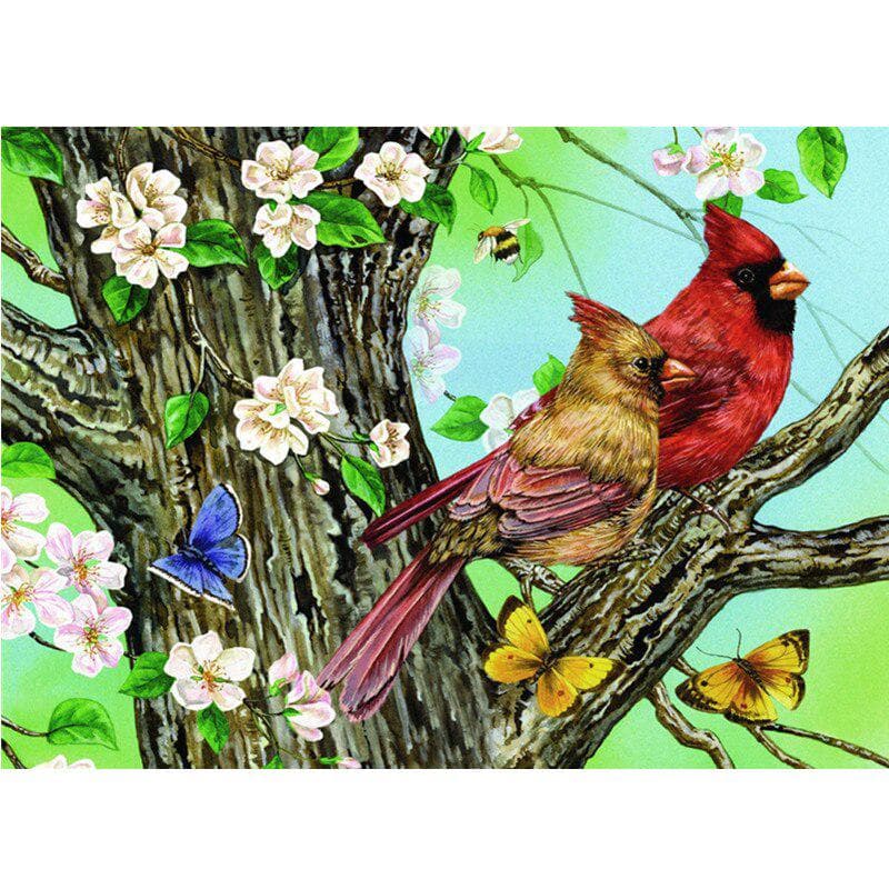 Diamond Embroidery Bird Landscape Diamond Embroidered Cross Stitch 20X30CM