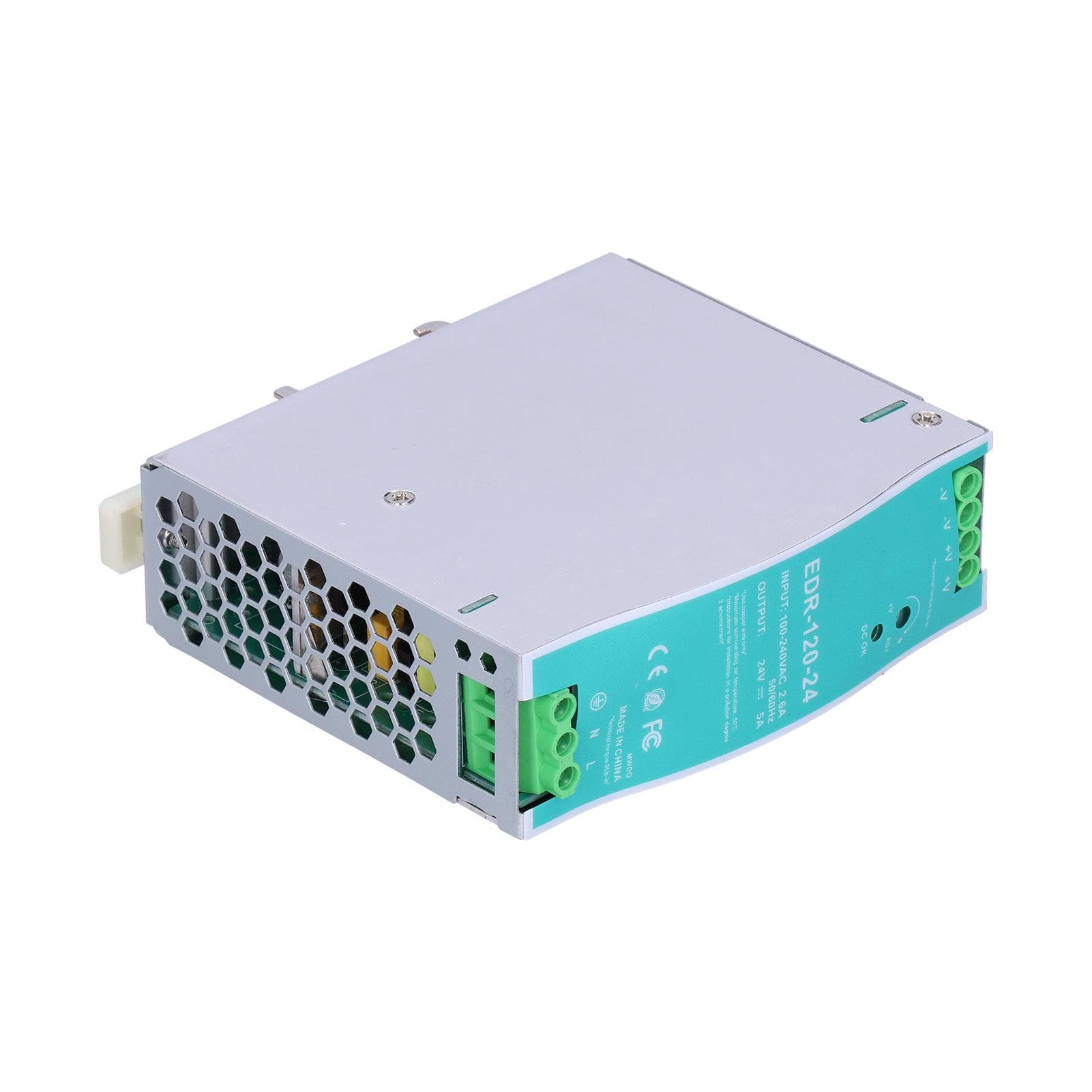 EDR?120?24 Rail Power Supply Industrial 5A 120W Stable Rail Power Supply AC100?240V