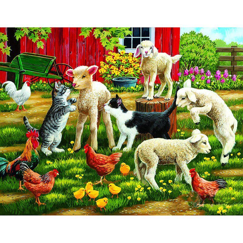 5D Diamond Painting Landscape Animal Diamond Embroidery Cross Stitch Full Rhinestone 20X30CM