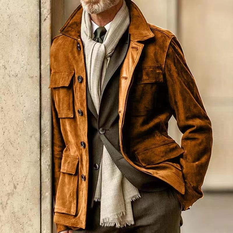 The new spring and autumn fit men's casual jacket windbreaker S
