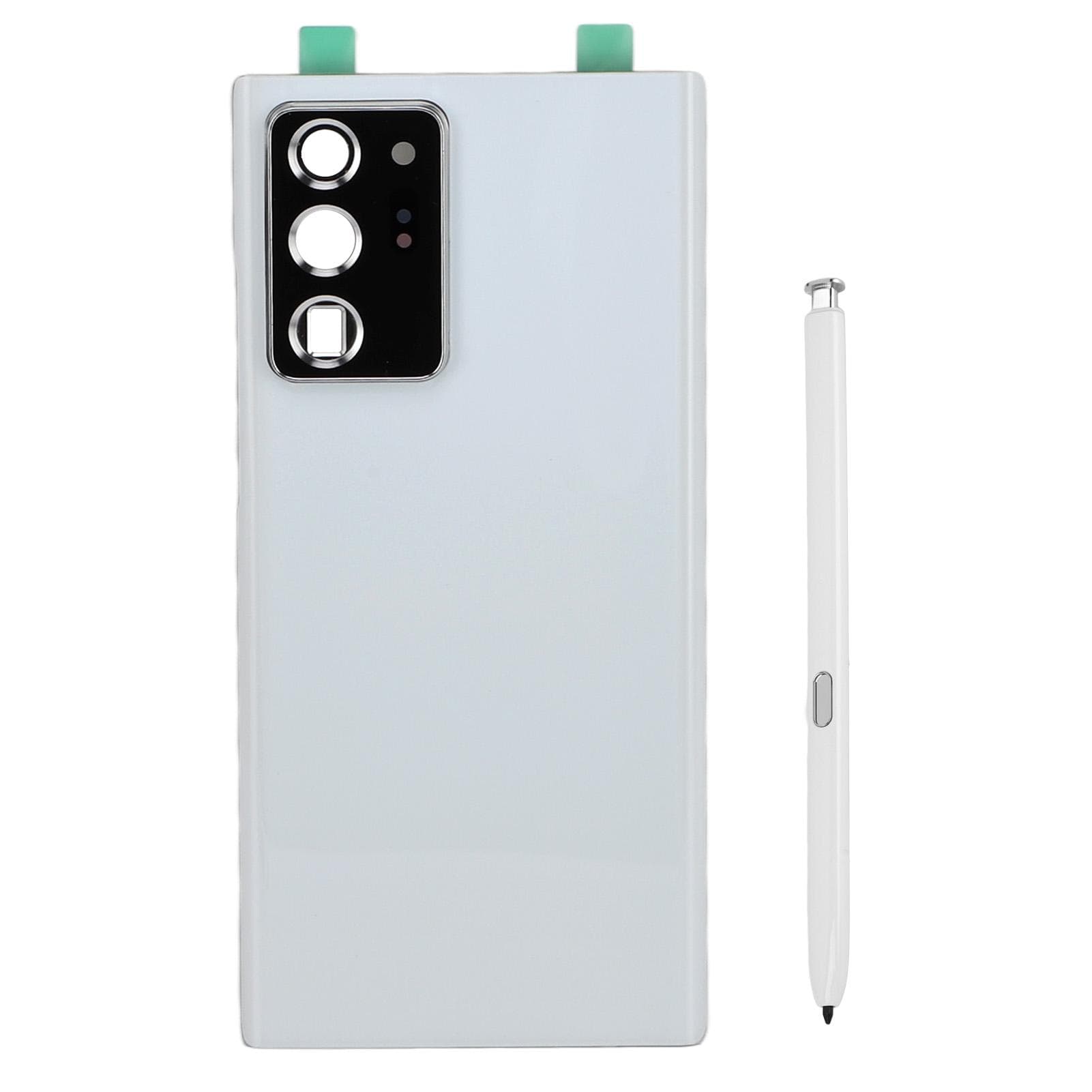 Phone Back Cover Glass Door Replacement with Stylus Pen Tips Tools Phone Repairing Cover for Galaxy white