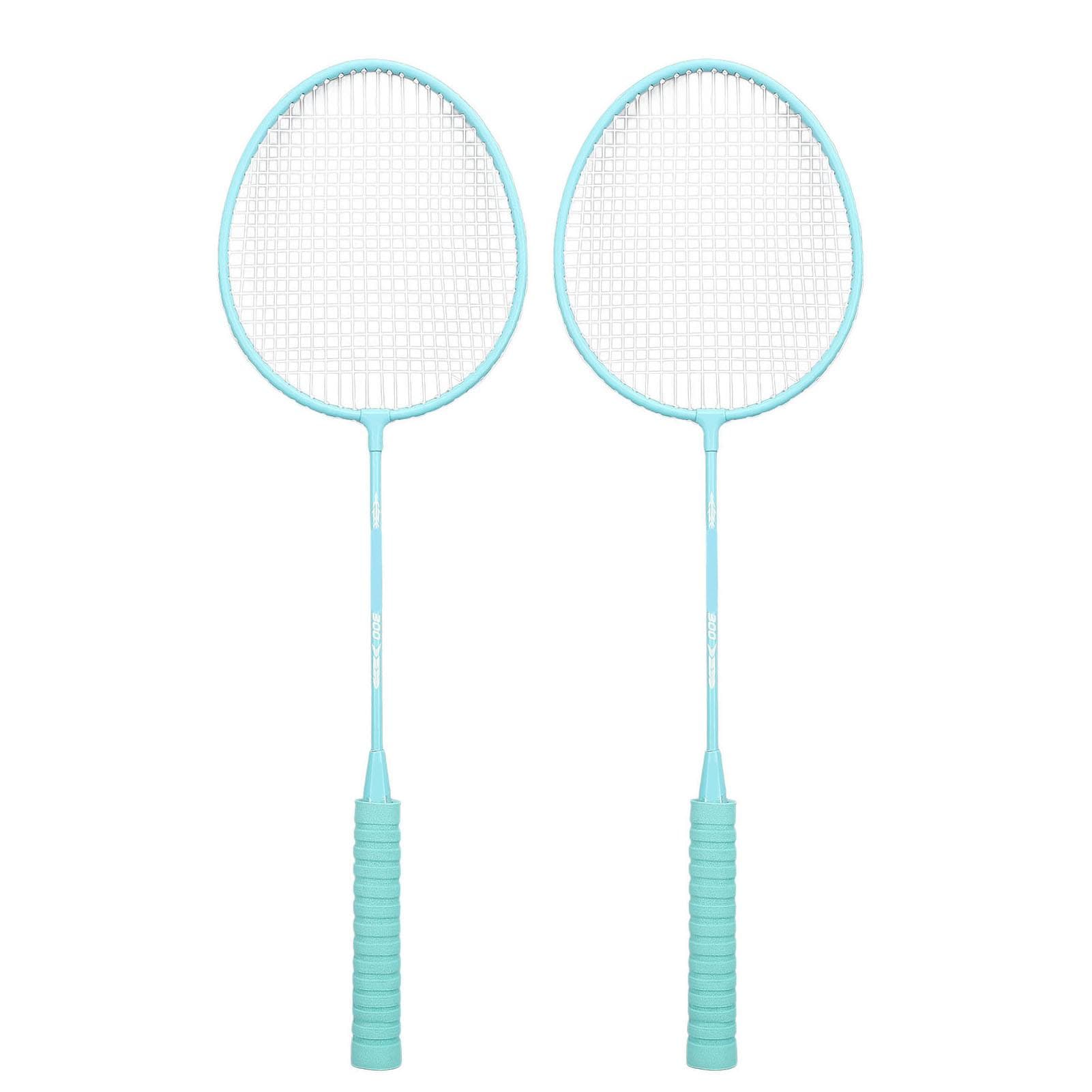 2 Player Badminton Set High Value Sponge Handle Lightweight with 1 Carry Bag 3 Shuttlecocks