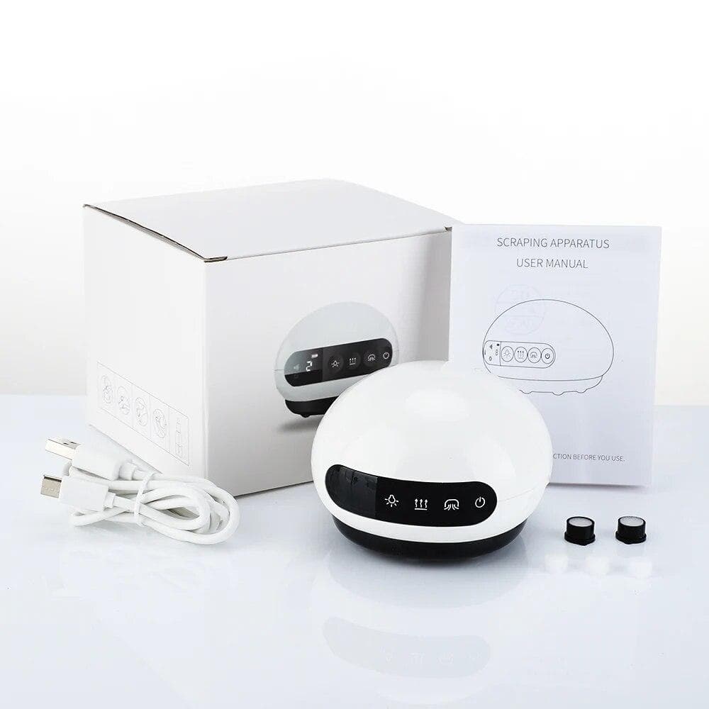 Smart Vacuum Cupping Massager Rechargeable Electric Cupping Machine Infrared Heating Therapy Gua Sha Slimming Body Massager CHINA