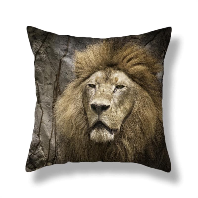 Wild Animal Lion Tiger Wild Animal Print Pattern Cushion Cover Home Living Room Sofa Decoration Pillow Pillow Cover 40X40CM