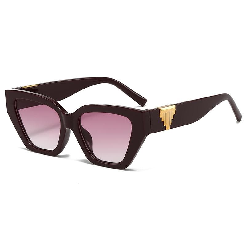 Women's Cat Eye Sunglasses Retro Butterfly Style UV Protection Fashion Travel Sun Glasses for Women