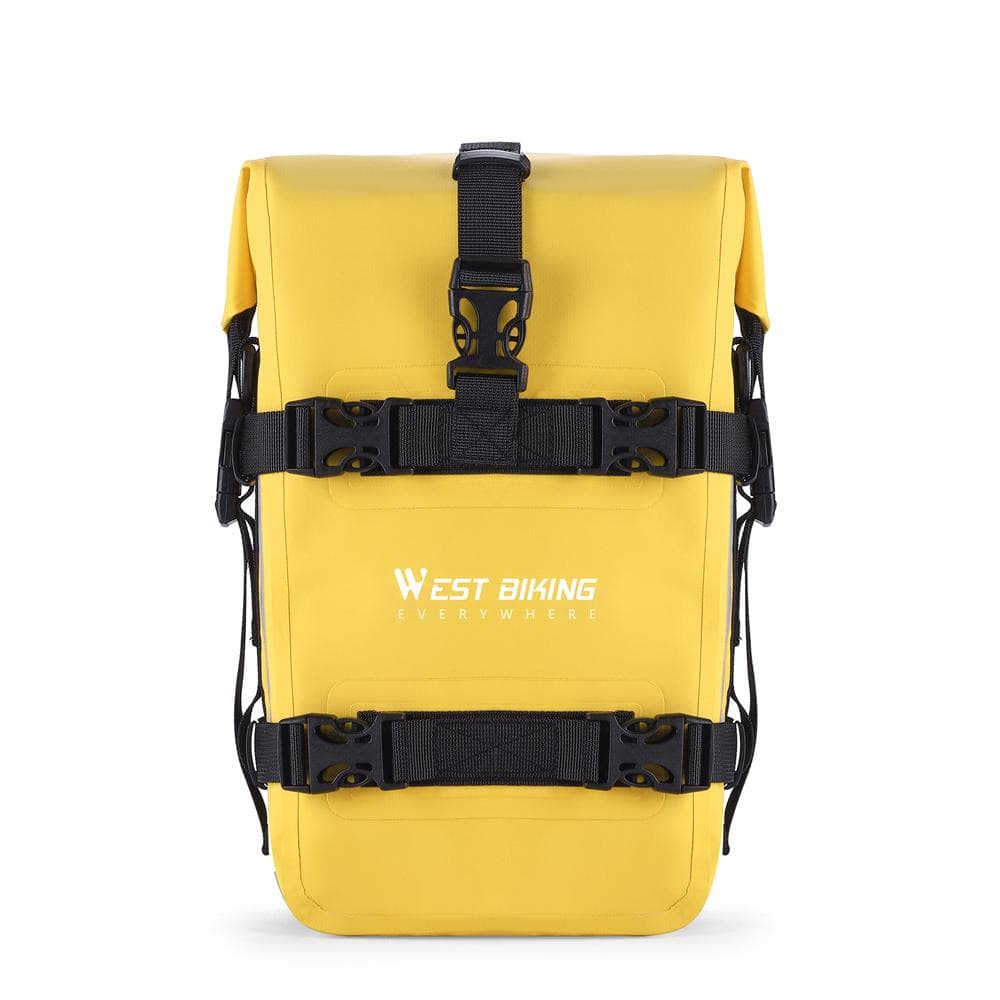 Motorcycle Bumpers Bag Waterproof 5L Motorcycle Side Frame Bag Motorcycle CrashBar Bag Universal yellow