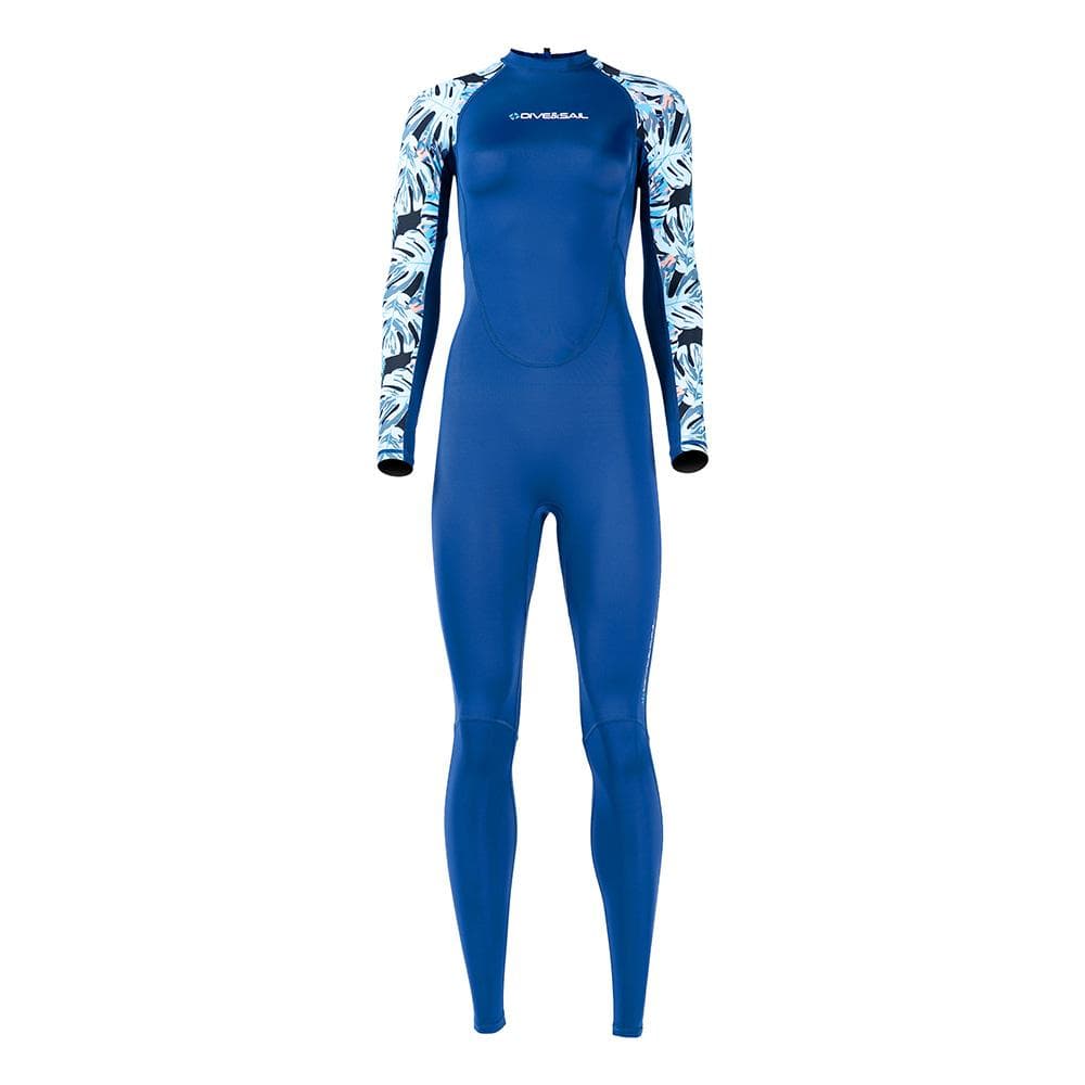 Women s Full Body Wetsuit Surf Suit UPF50+ Ice-Sense Sunscreen Jellyfish Suit Antibacterial Fabric M blue
