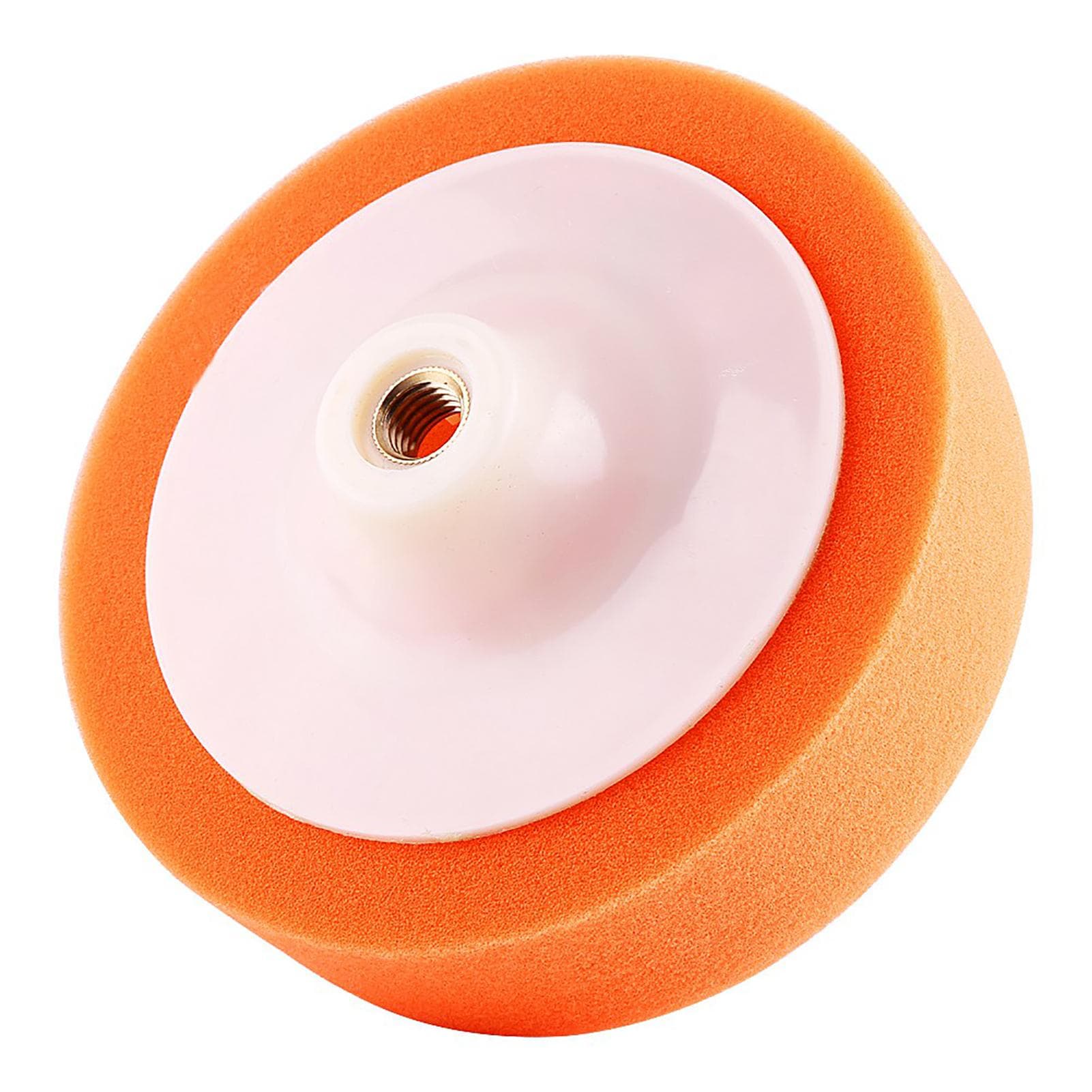 1Pc 6 (15cm) Sponge Polishing Buffing Waxing Pad Wheel For Car Polisher Buffer Orange