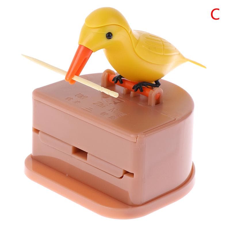 Little Bird Toothpick Box Tube Creative Press Automatic Toothpick Box C