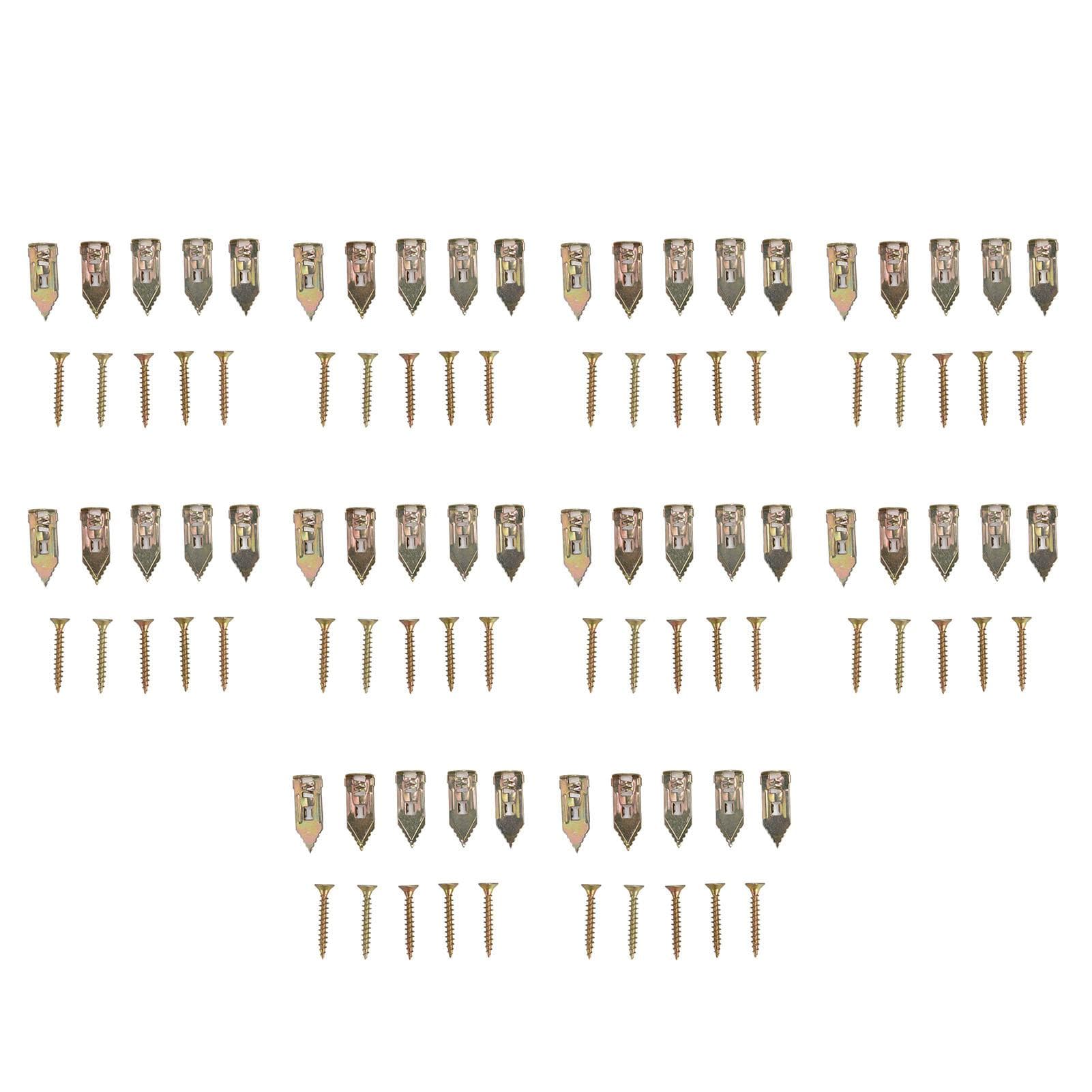 50Pcs Self Drilling Anchors Screws Carbon Steel High Hardness Impace Resistance Anchors Screw
