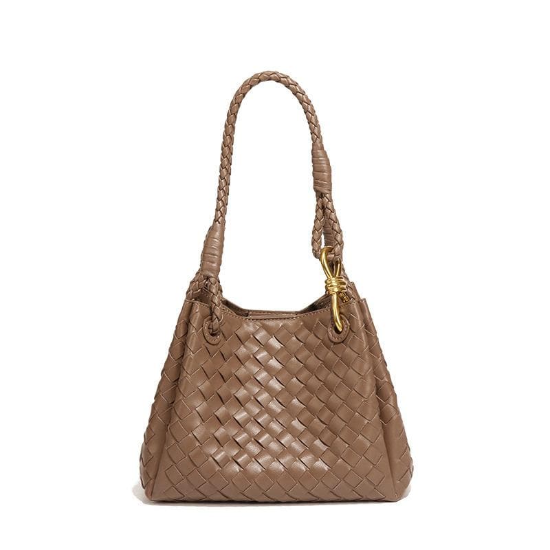 Versatile Woven Bucket Bag, Hand-held Parachute, Crossbody Women's Bag, Two-piece Set, Mother and Child Single-shoulder Underarm Bag