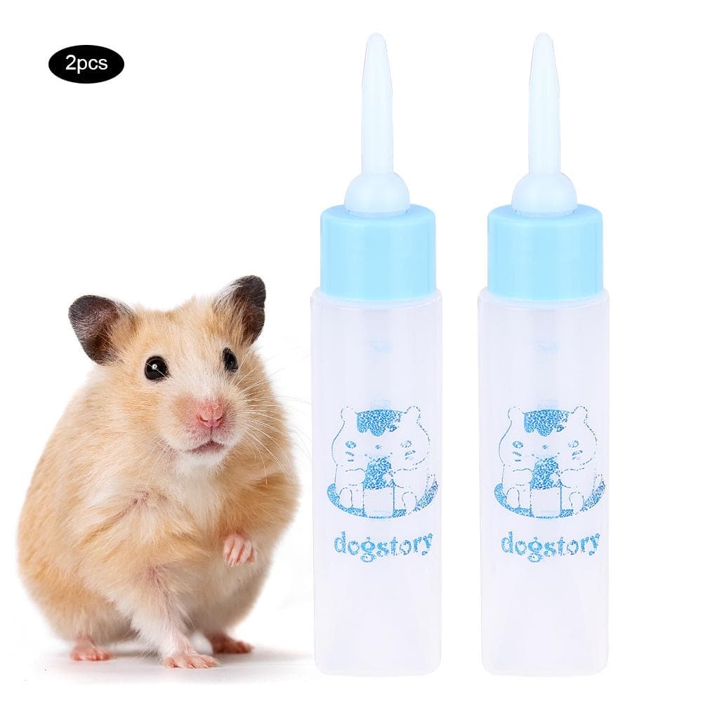 2PCS 30ML Hamster Nurser Bottle Small Pet Puppy Squirrel Kittens Nursing Feeding Bottle Water Milk