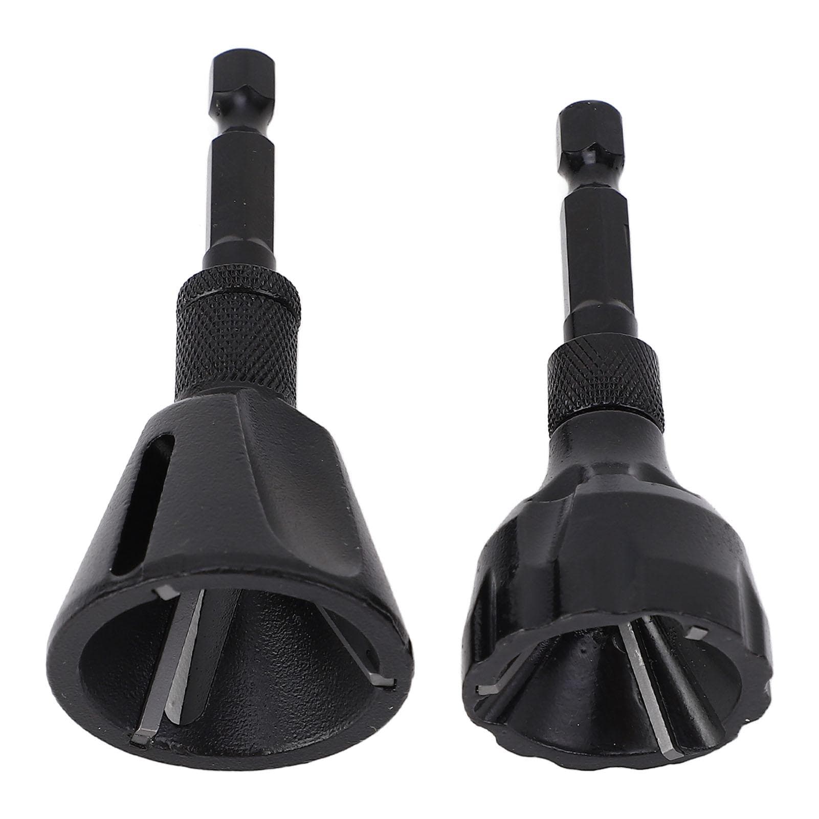 2Pcs Deburring Chamfer Tool Tungsten Steel 3 Flute 14in Hex Shank Screw Burr Removal Tool 3 to