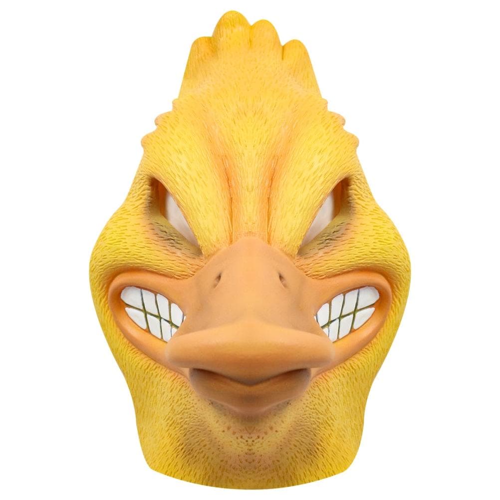 2022 Angry Duck Face Cover Latex Funny Cartoon Animal Head Face Cover Halloween Party Cosplay Prop