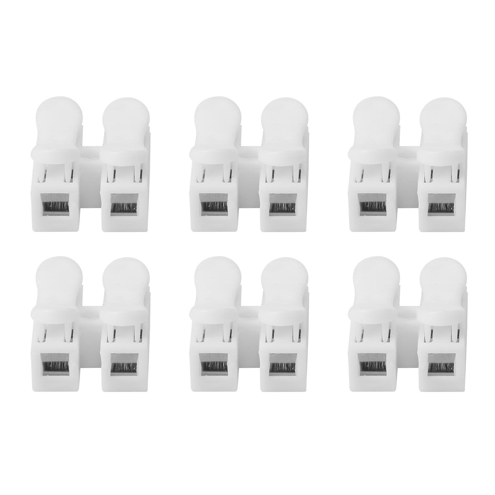 200Pcs Quick Connector Cable Clamp Terminal Block Wire Press Spring Industrial SuppliesCH2
