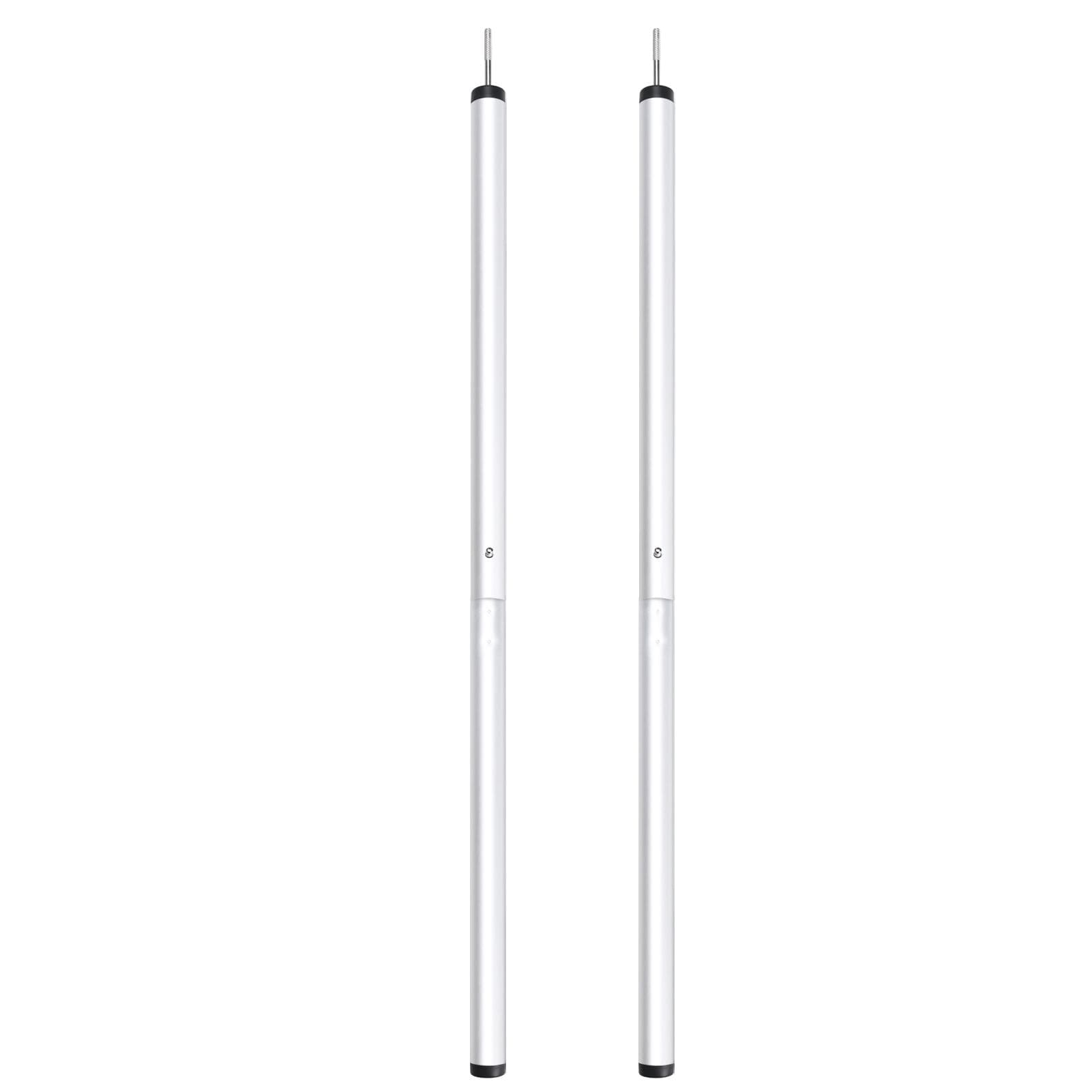 Aluminum Alloy Tent Pole Adjustable Camping Tarp Poles Telescoping Portable Lightweight Support Rods for Shelter Canopy Awning
