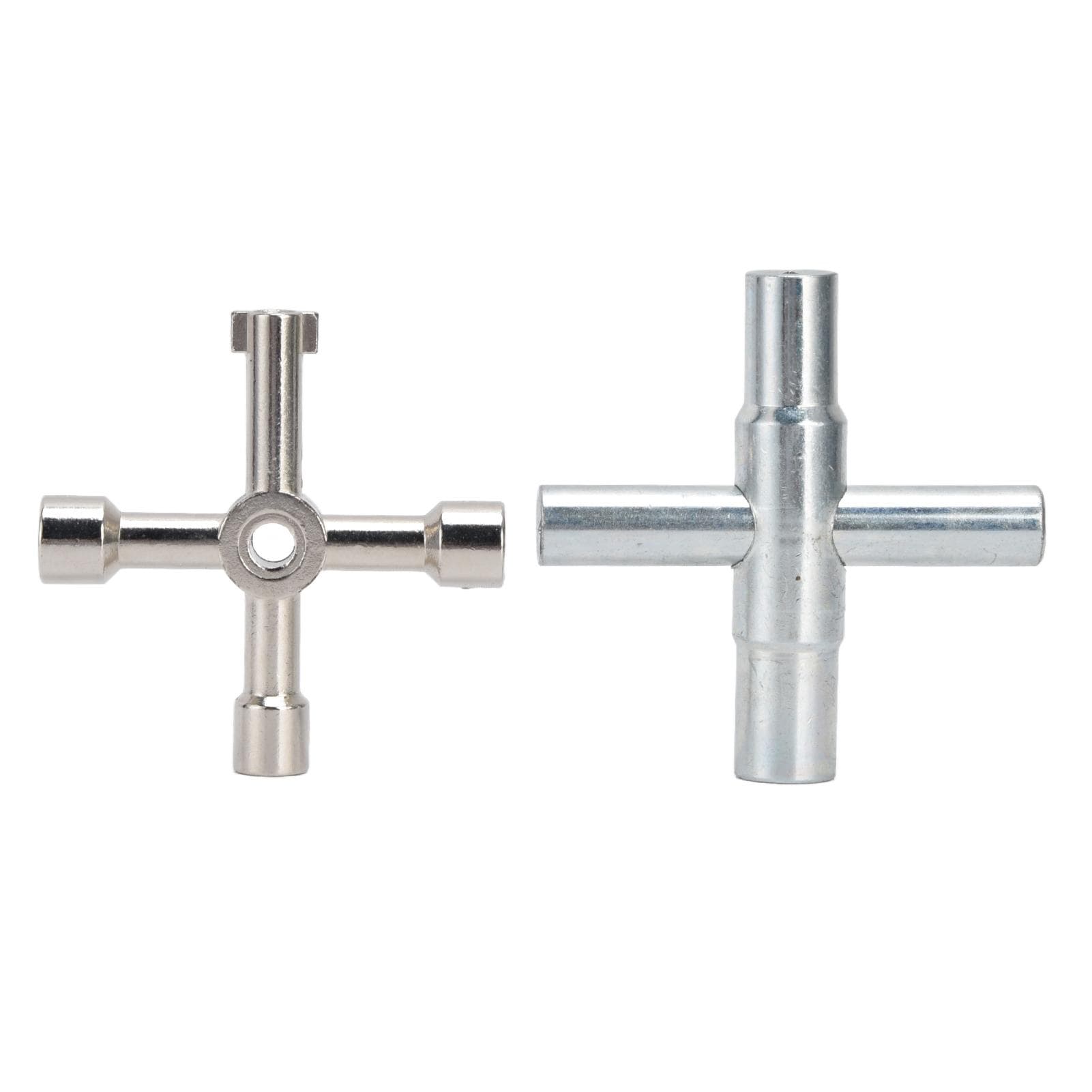 2pcs Sillcock Key 4 Way Durable Small Compact Portable Convenient Practical Rotating Screws for
