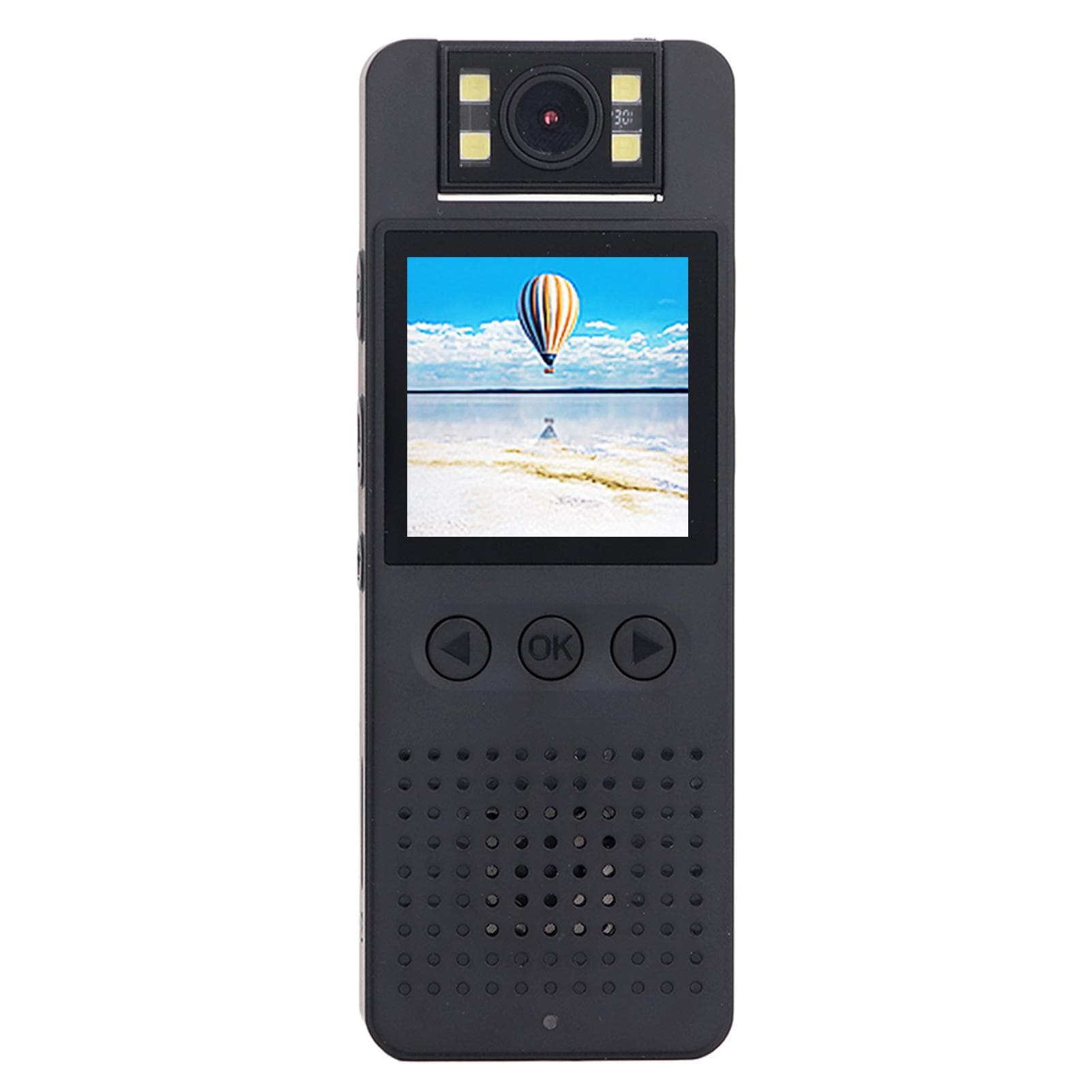 Mini Body Camera 1080P HD Video 180 Degree Rotating Lens Wide Angle Night Vision Recorder Portable