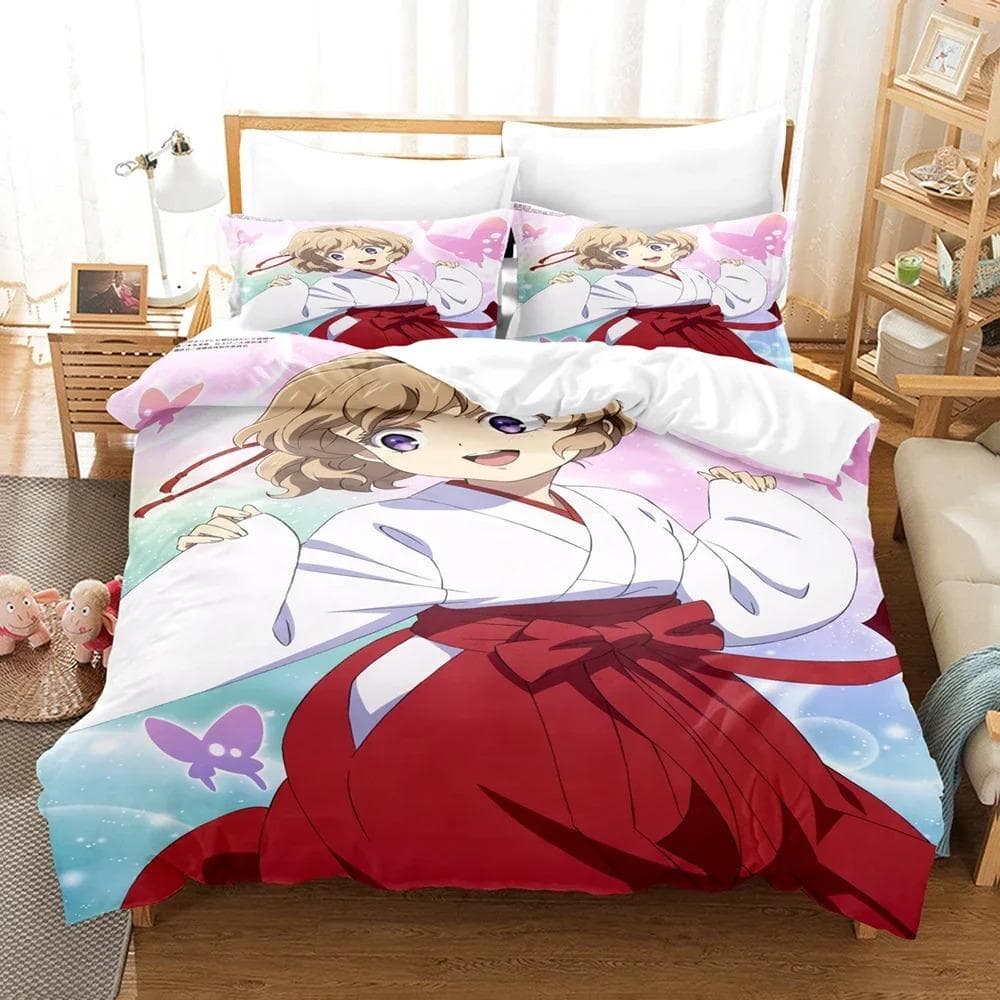 3D Cartoon Kyokou Suiri Bedding Set Duvet Cover With Pillow Cover Bedroom Decoration Bed Set Single_Queen Size Boys And Girls 70x133cm 2pcs
