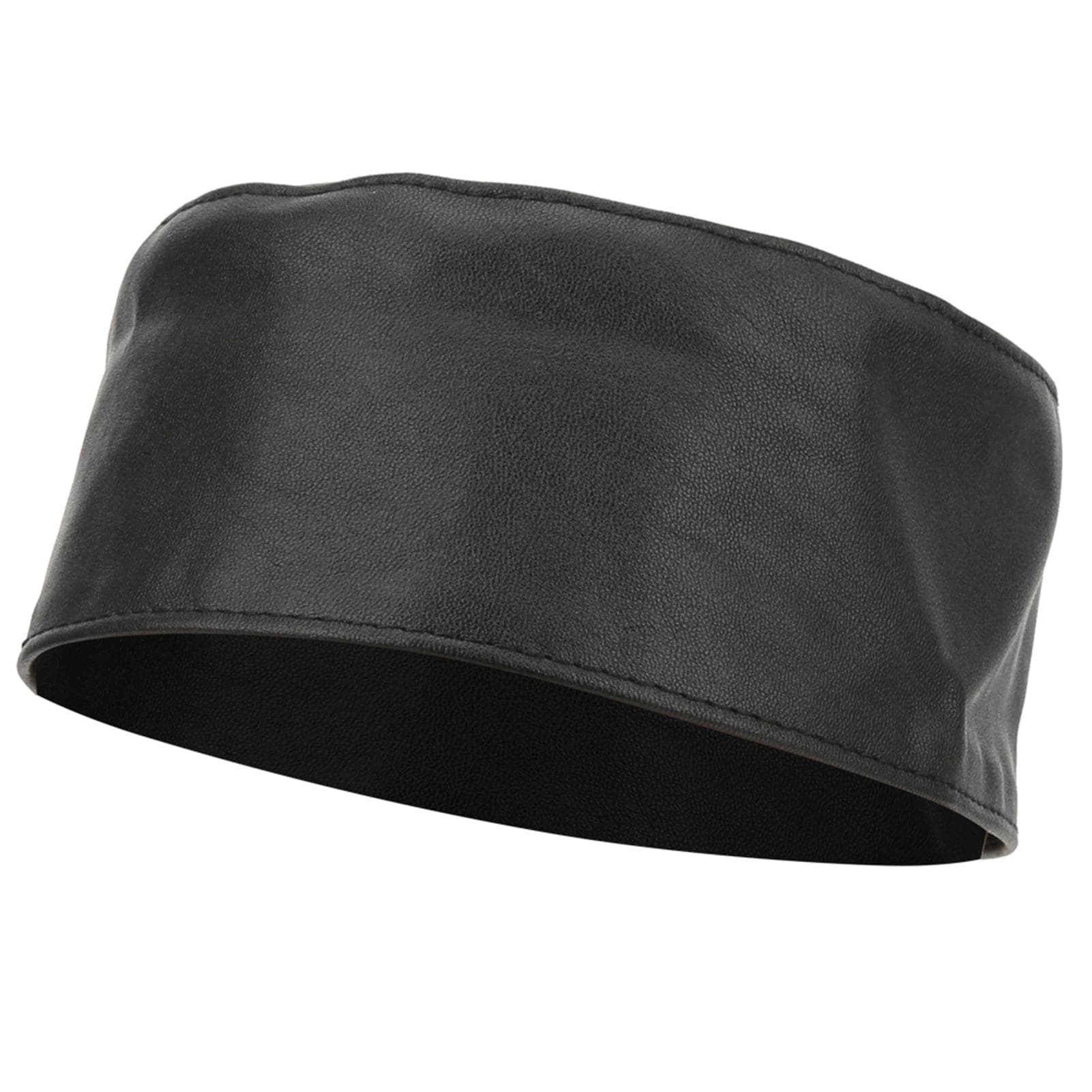 Muslim Prayer Hat Goat Leather Handsome Headscarf National Men Cap Clothes SuppliesBlack 60 black